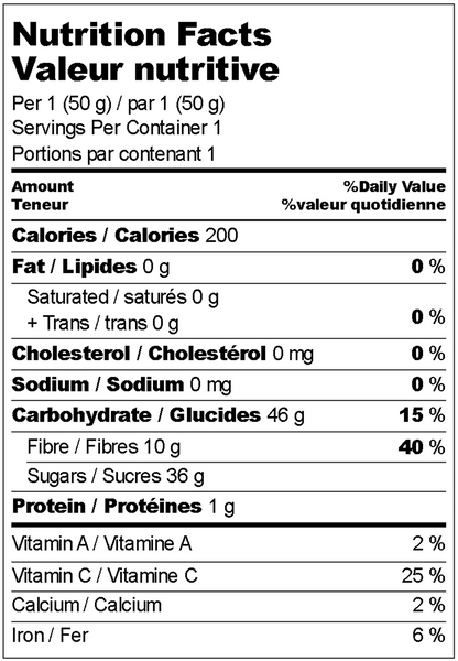 Dried Blueberries, 50g